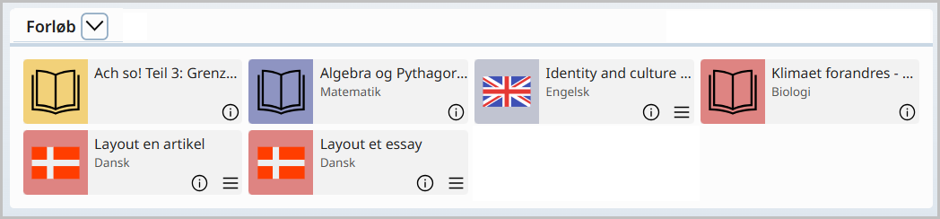 Forløb via Årsplan