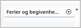 Opret ferie eller begivenhed