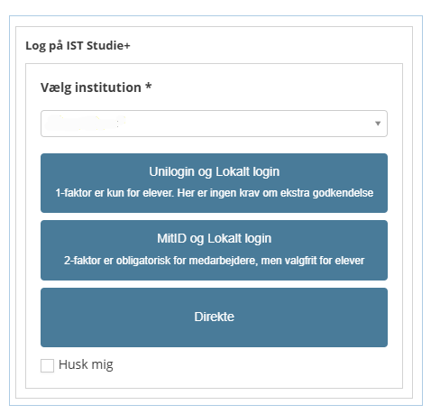 Log på IST Studie+