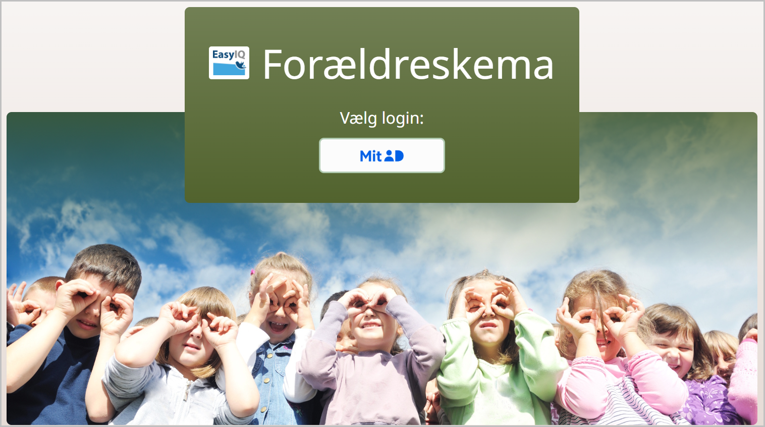 Login til Forældreskema