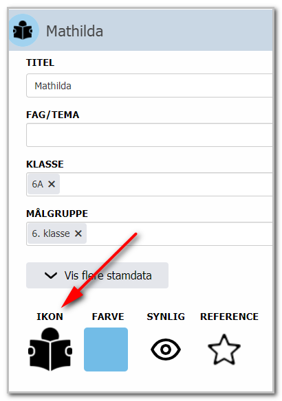 Knappen Vælg et nyt forløbsbillede i ikonoversigten