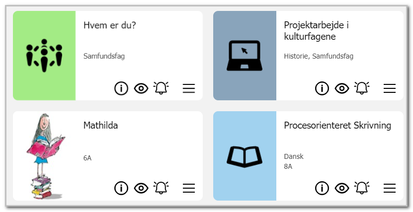 Billedet vises på forløbet i forløbsoversigten